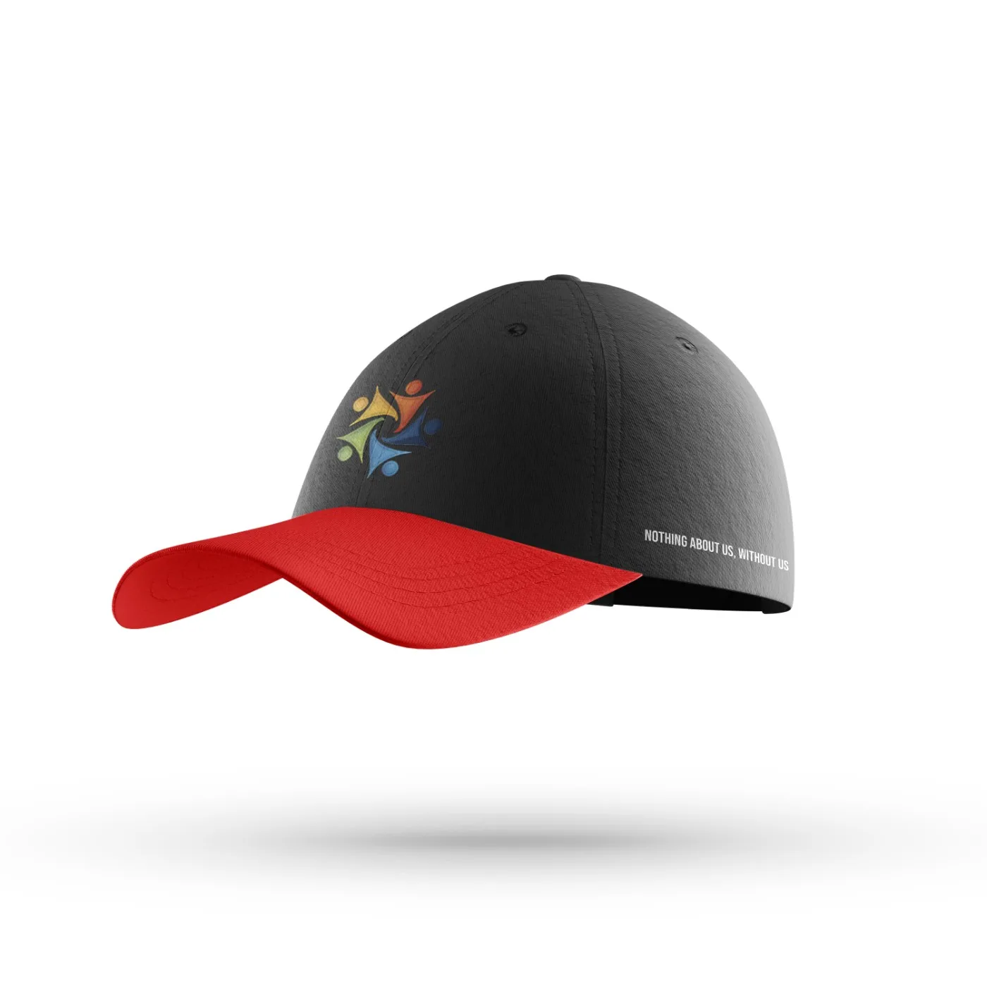 Volunteer cap with campaign tagline